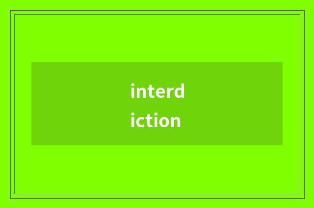 interdiction
