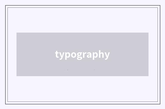 typography