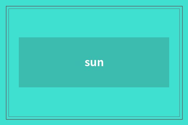 sun