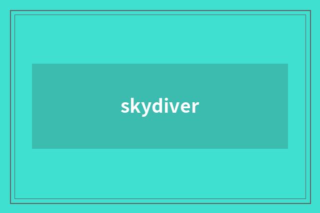 skydiver