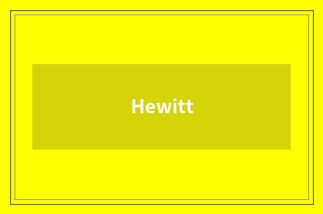 Hewitt