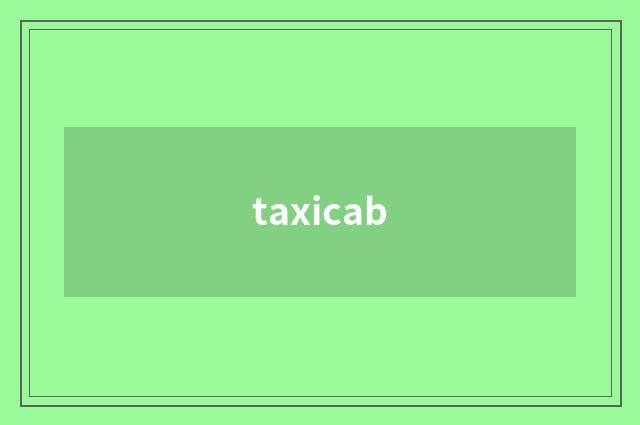 taxicab