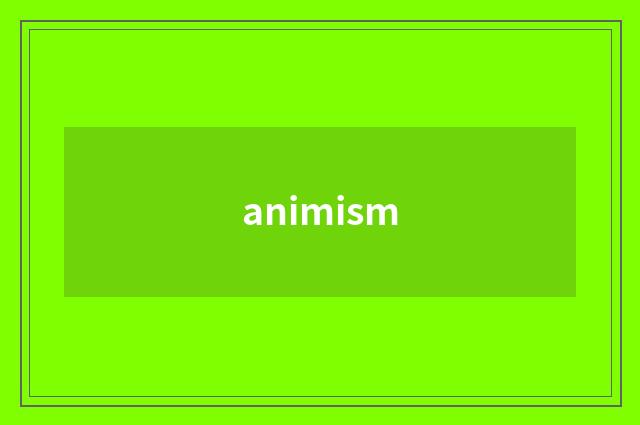 animism