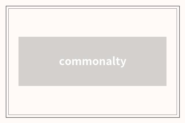 commonalty