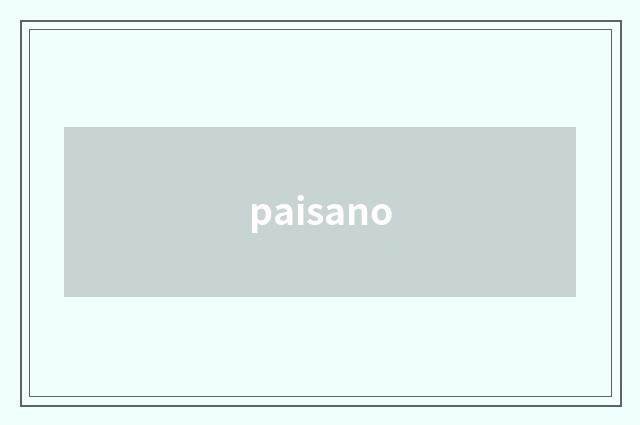 paisano