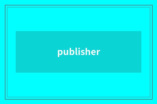 publisher