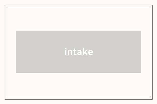 intake