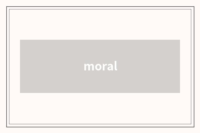 moral