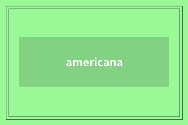 americana