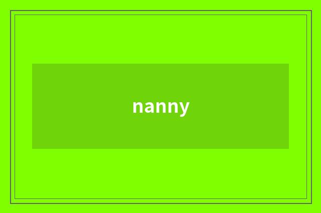 nanny