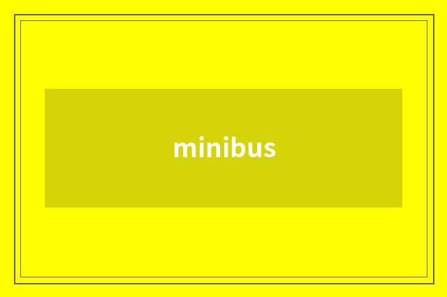 minibus