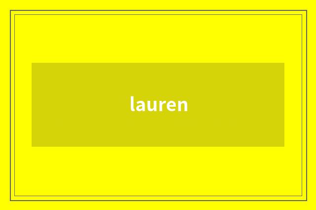 lauren