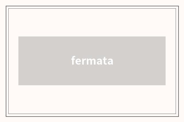 fermata