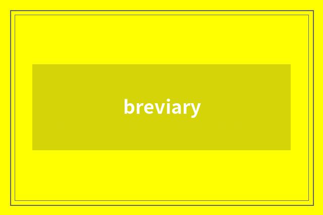 breviary