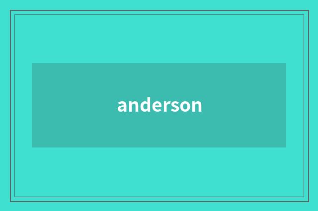 anderson