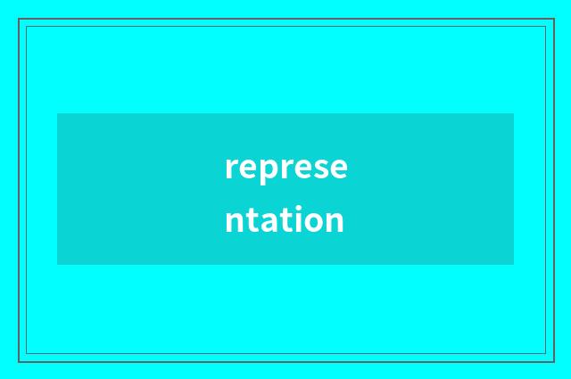 representation