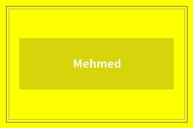 Mehmed