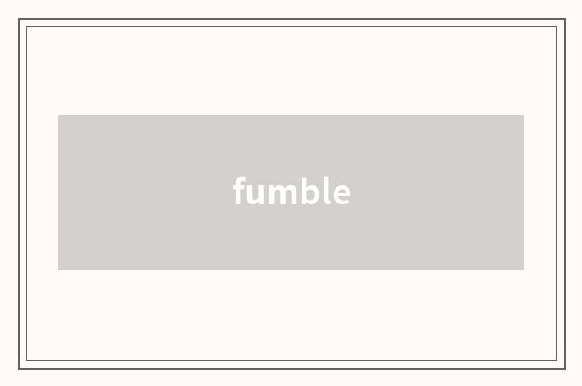 fumble