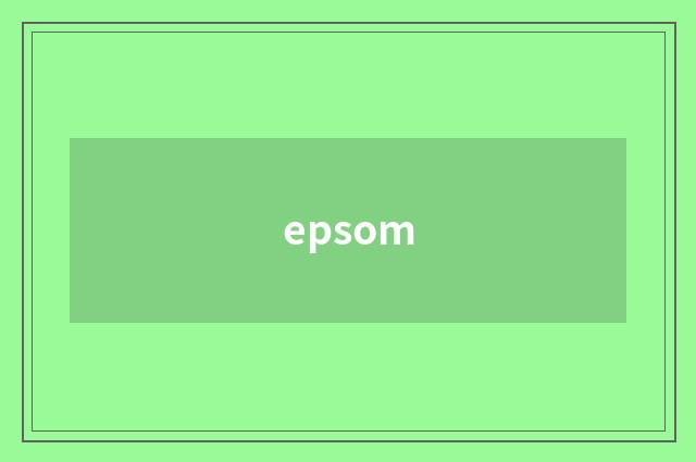 epsom