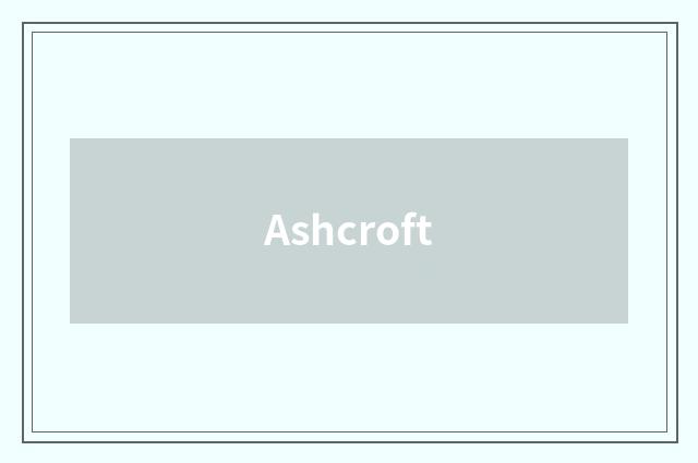 Ashcroft
