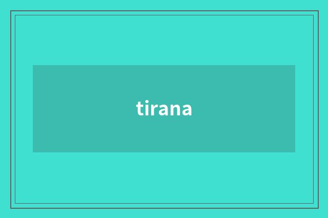 tirana