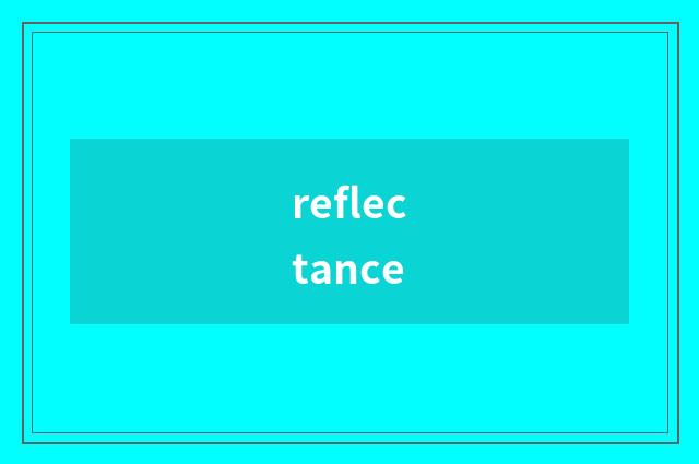 reflectance
