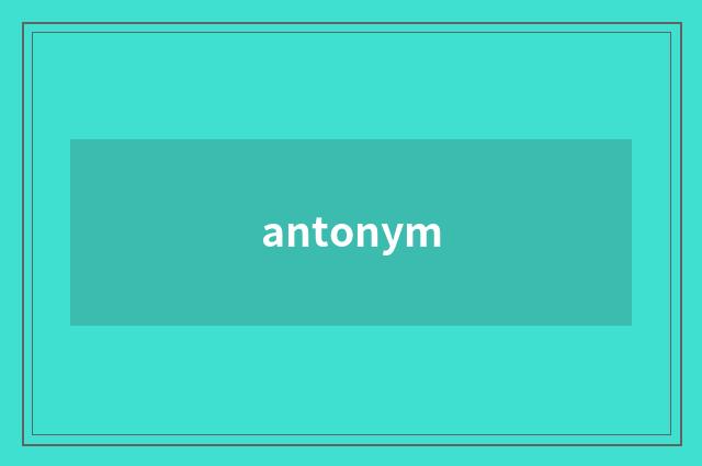 antonym