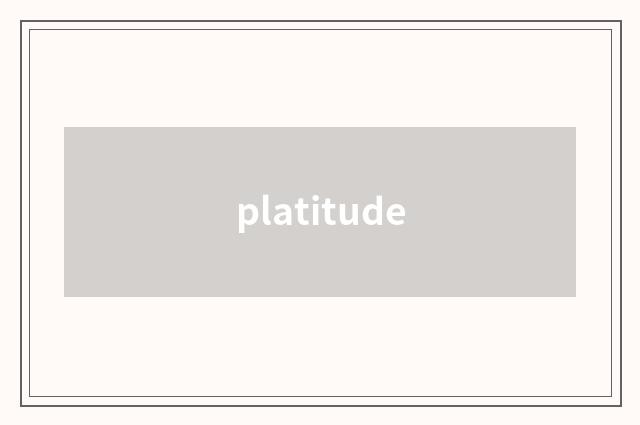 platitude