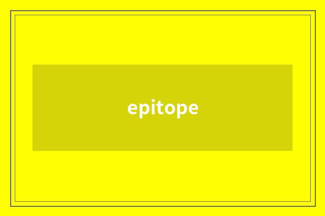 epitope