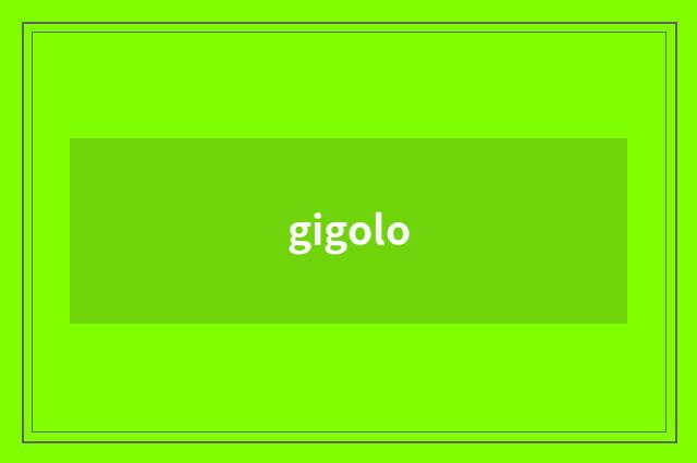 gigolo
