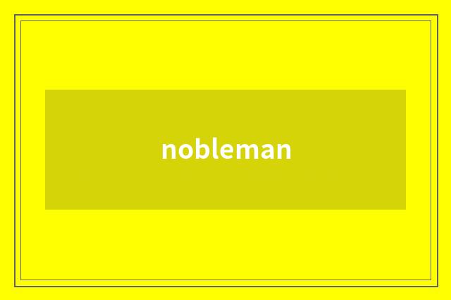nobleman