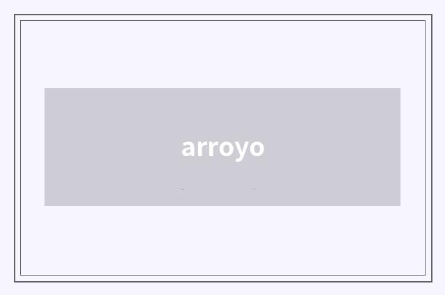 arroyo