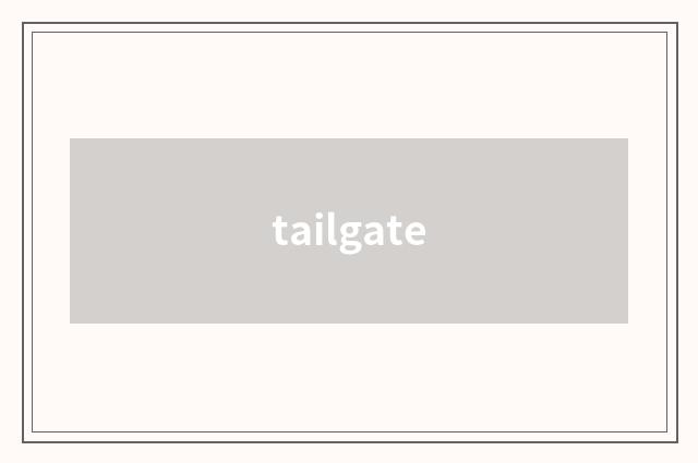 tailgate