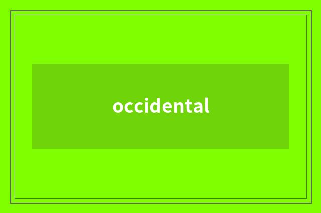 occidental