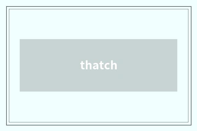 thatch