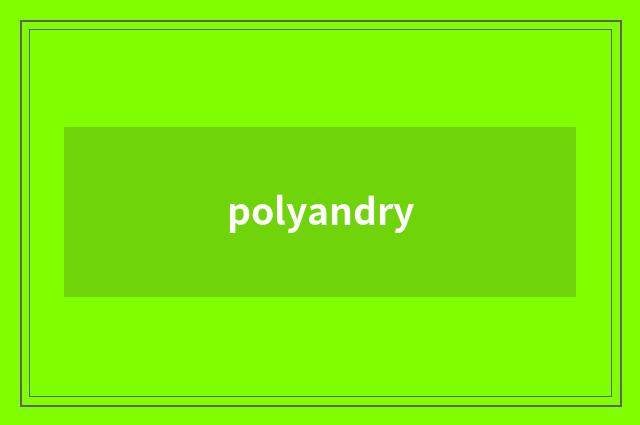 polyandry