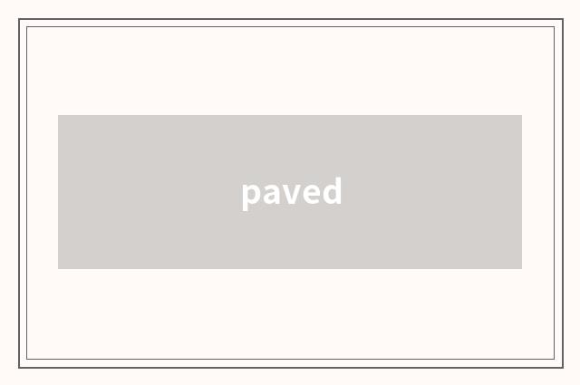 paved