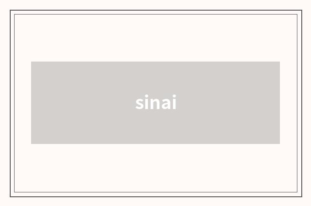 sinai