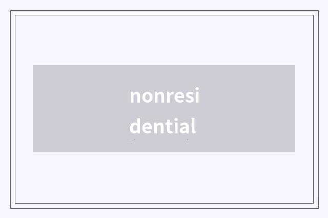 nonresidential