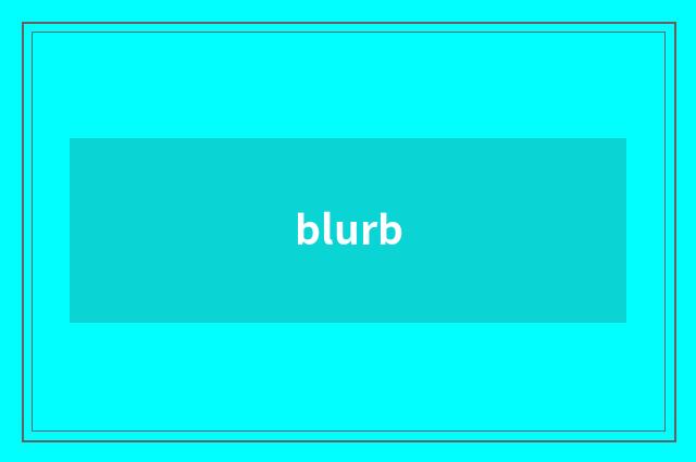blurb