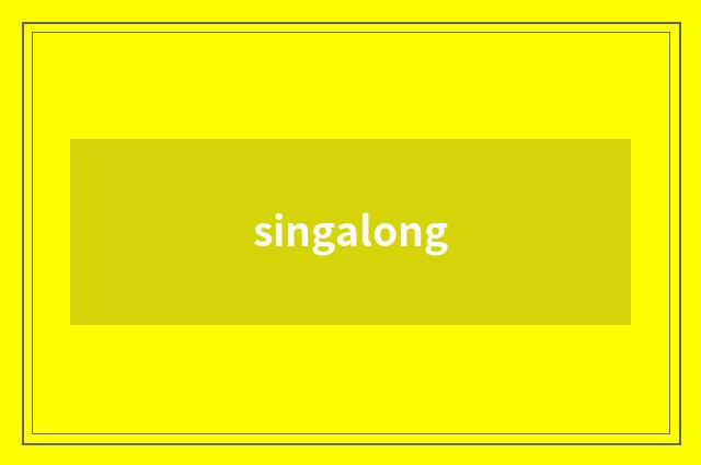 singalong