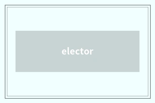 elector