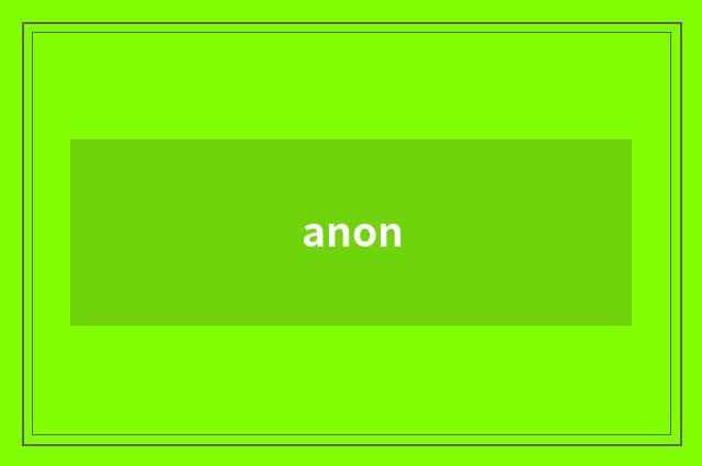 anon