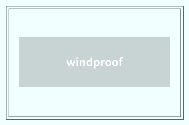 windproof