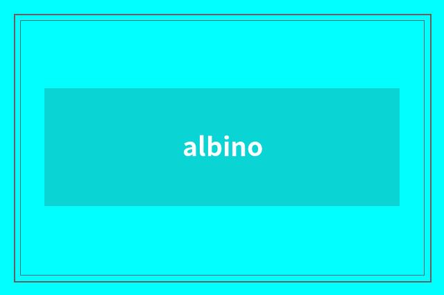 albino