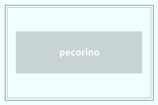 pecorino