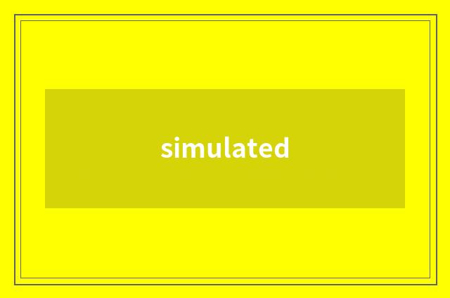 simulated