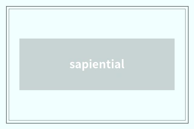 sapiential