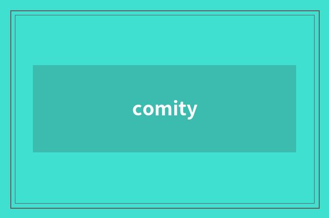 comity