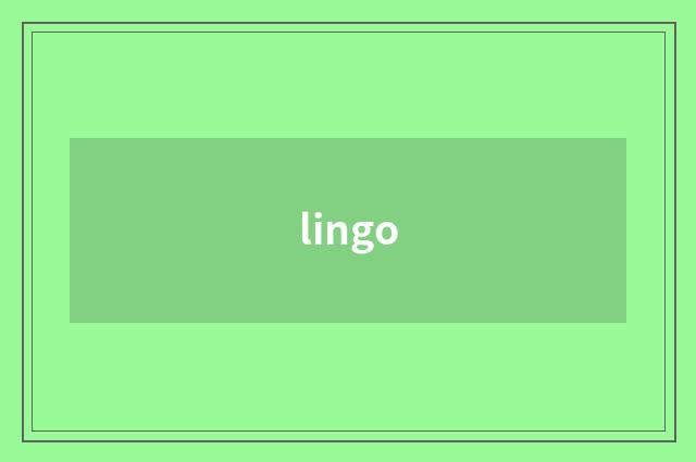 lingo